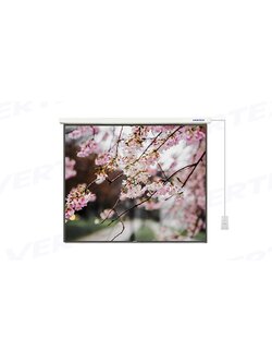 จอรับภาพโปรเจคเตอร์ แบบมอเตอร์ไฟฟ้า ยี่ห้อ Vertex ขนาดทแยงมุม 200 นิ้ว (4:3) VDO format