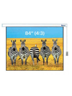 จอรับภาพโปรเจคเตอร์ แบบมอเตอร์ไฟฟ้า ยี่ห้อ Razr (เรซน์) ขนาดทแยงมุม 84 นิ้ว (4:3) ฟรีรีโมทไร้สาย