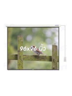 จอรับภาพโปรเจคเตอร์ แบบมอเตอร์ไฟฟ้า ยี่ห้อ Vertex ขนาดทแยงมุม 96x96 นิ้ว (1:1)