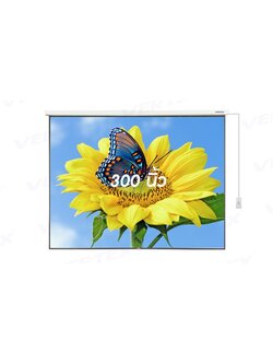 จอรับภาพโปรเจคเตอร์ แบบมอเตอร์ไฟฟ้า ยี่ห้อ Vertex ขนาดทแยงมุม 300 นิ้ว (4:3) VDO format สำหรับห้องประชุมใหญ่