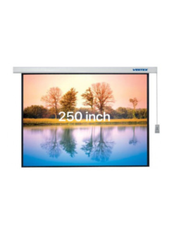 จอรับภาพโปรเจคเตอร์ แบบมอเตอร์ไฟฟ้า ยี่ห้อ Vertex ขนาดทแยงมุม 250 นิ้ว (4:3)