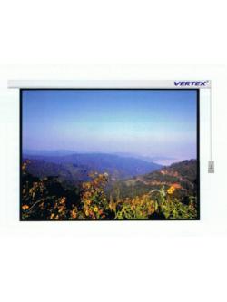 จอรับภาพโปรเจคเตอร์ แบบมอเตอร์ไฟฟ้า ยี่ห้อ Vertex ขนาดทแยงมุม 120 นิ้ว (4:3)