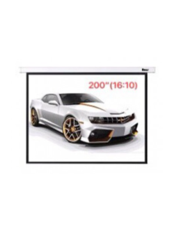 จอรับภาพโปรเจคเตอร์ แบบมอเตอร์ไฟฟ้า ยี่ห้อ Razr (เรซน์) ขนาดทแยงมุม 200 นิ้ว (16:10)