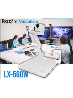 เครื่องฉายภาพวัตถุ 3 มิติ (Visualizer) ยี่ห้อ RAZR (เรซน์) รุ่น LX-560W มี HDMI in / Out ความละเอียด 8 ล้าน รุ่นใหม่