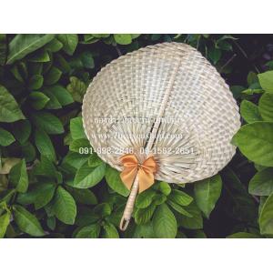 ของชำร่วยงานศพ พัดสาน 8 นิ้ว งานฝีมือกลุ่มแม่บ้าน