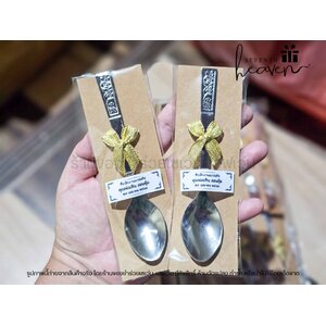 ของชำร่วยงานศพ ช้อนกาแฟ ช้อนขนม รองกระดาษคราฟท์
