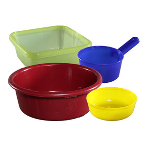 กะละมัง / ขันน้ำ+กระบวย