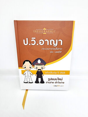 (แถมฟรีปกใส) หนังสือ INFOGRAPHIC ป.วิ.อาญาเล่ม 1 กระบวนการก่อนชั้นศาล ฉบับLawDD ฉบับปรับปรุง ปี 2565 TBK0896 sheetandbook ALX