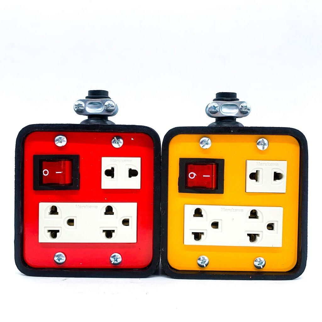 JPS บล็อกยาง 4x4 Mini มีเบรกเกอร์ เฉพาะบ๊อกไม่รวมสายไฟ ปลั๊กพ่วง ปลั๊กสนาม บ็อกยาง บล็อคยาง ปลั๊กยาง ปลั๊กสนาม เต้ารับยาง