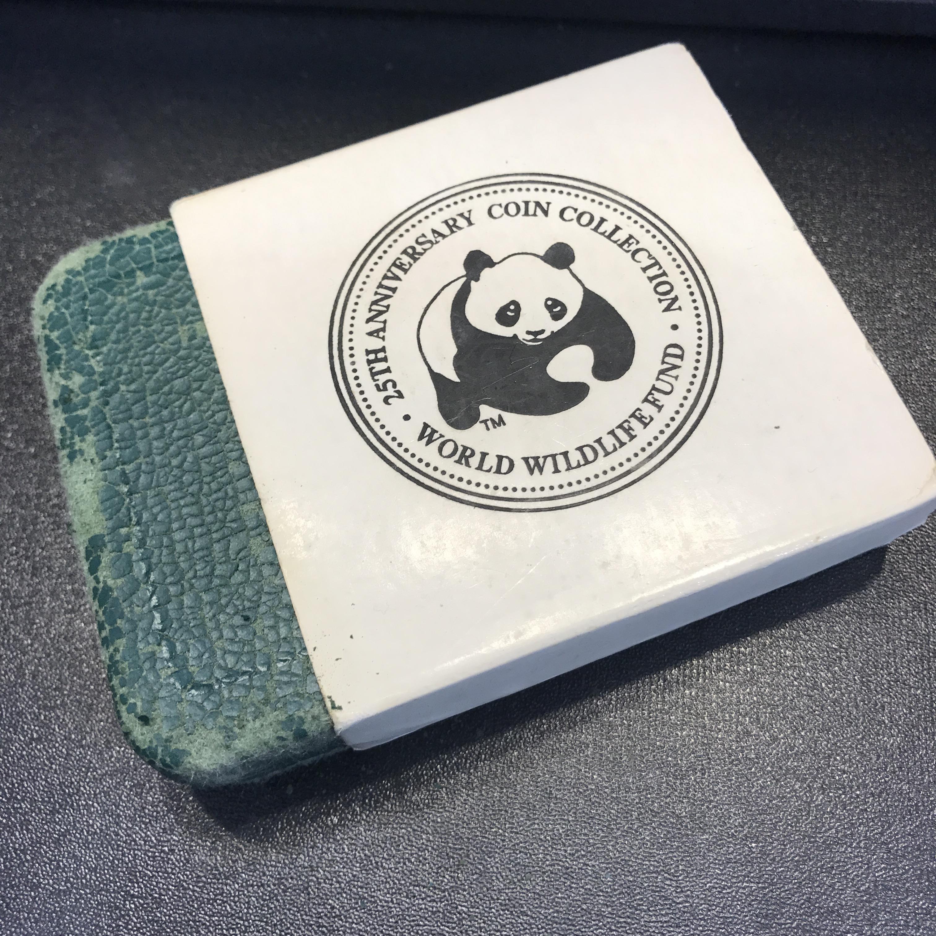 เหรียญกษาปณ์ที่ระลึกเนื่องในโอกาสครบรอบ 25 ปีของกองทุนคุ้มครองสัตว์ป่าแห่งโลก(WWF)(เหรียญไก่ฟ้า)