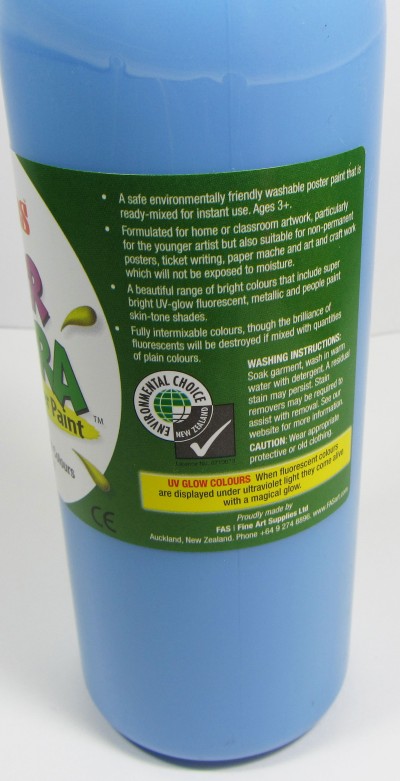 สี FAS Super Tempera 500 ml (สีฟ้าอ่อน Cobalt)