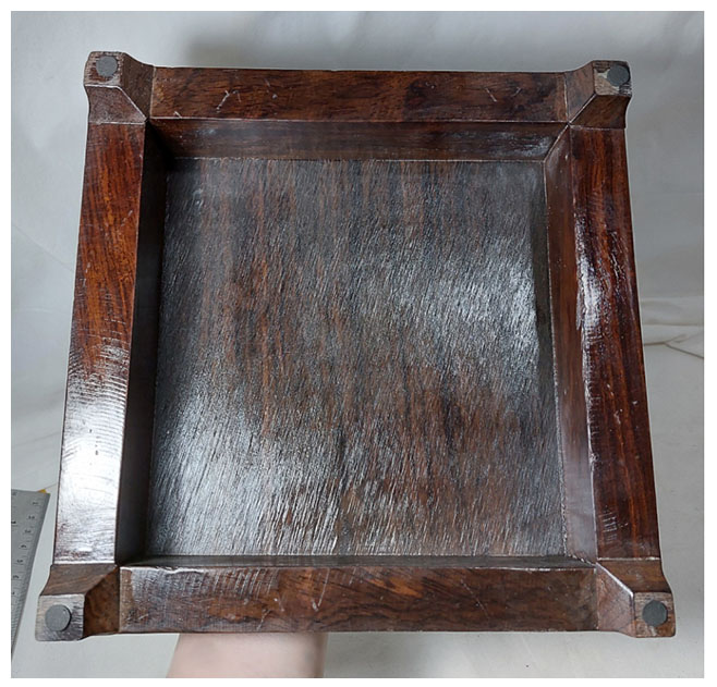 กี๋ ฐานบัว ฐานพระ สไตล์จีน สี่เหลี่ยมจัตุรัส ท๊อป19cm