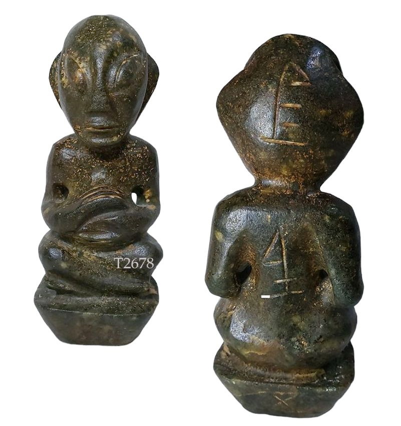 เอเลี่ยน มนุษย์ต่างดาว-รูปปั้นหิน เทวรูปหิน สูง23cm (หินแม่เหล็กดูดติด)