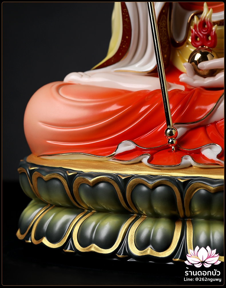 พระกษิติครรภโพธิสัตว์ ตี่จั่งอ๊วงผ่อสัก งานคุณภาพสูงจากช่างฝีมือระดับอาจารย์ ขนาด 18 นิ้ว