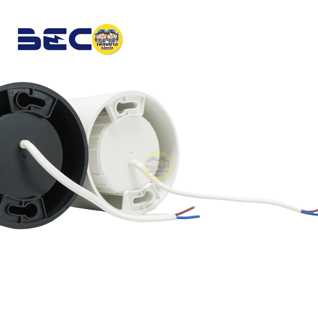 ยี่ห้อ BEC โคมไฟดาวน์ไลท์ รุ่น PP-TURN LED หน้ากลม ขนาด 7W 3แสงใน1โคม แสง Daylight / Warm white / Cool white โคมไฟดาวน์ไลท์ติดลอย ฝังฝ้า