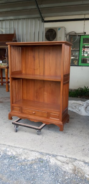 ตู้ข้างซี่ 40x100 สูง 130 ซม. สีไม้