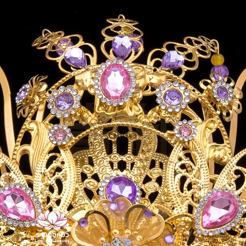 หมวกเทพเจ้าฝ่ายหญิง หมวกเทพนารี หมวกเทวนารี หมวกเจ้าแม่ หมวกพระหญิง หมวกกิมซิ้น หมวกพระจีน