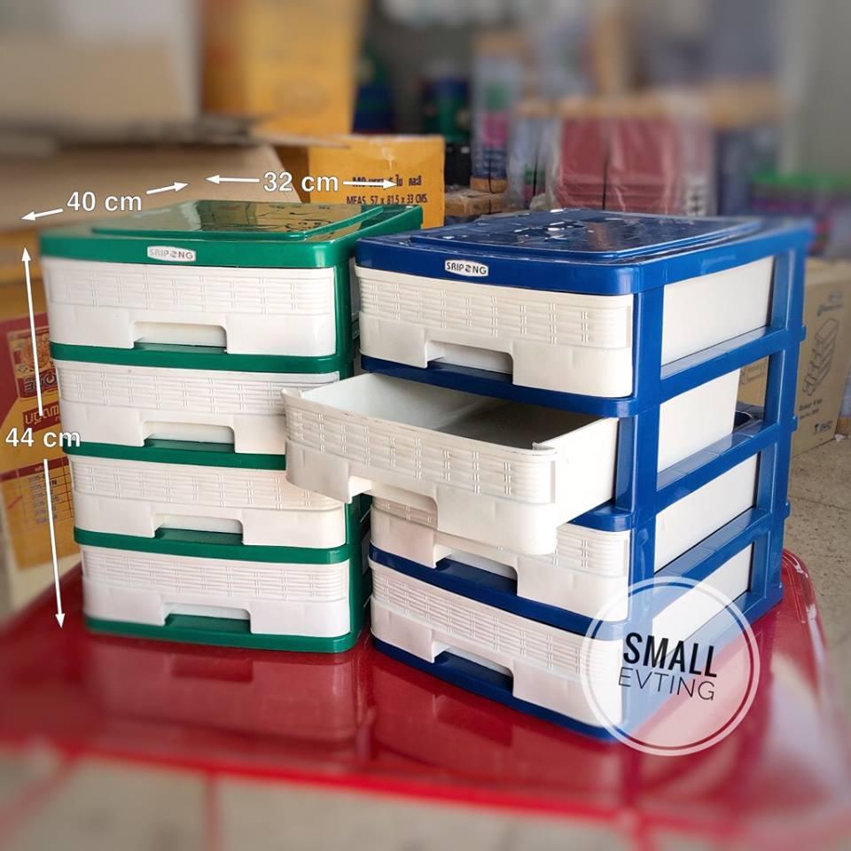 Small Evting ลิ้นชัก พลาสติก ใส่เอกสาร A4 ขนาด 4 ชั้น ลิ้นชักเอนกประสงค์ ลิ้นชักใส่เอกสาร ชั้นใส่เอกสาร