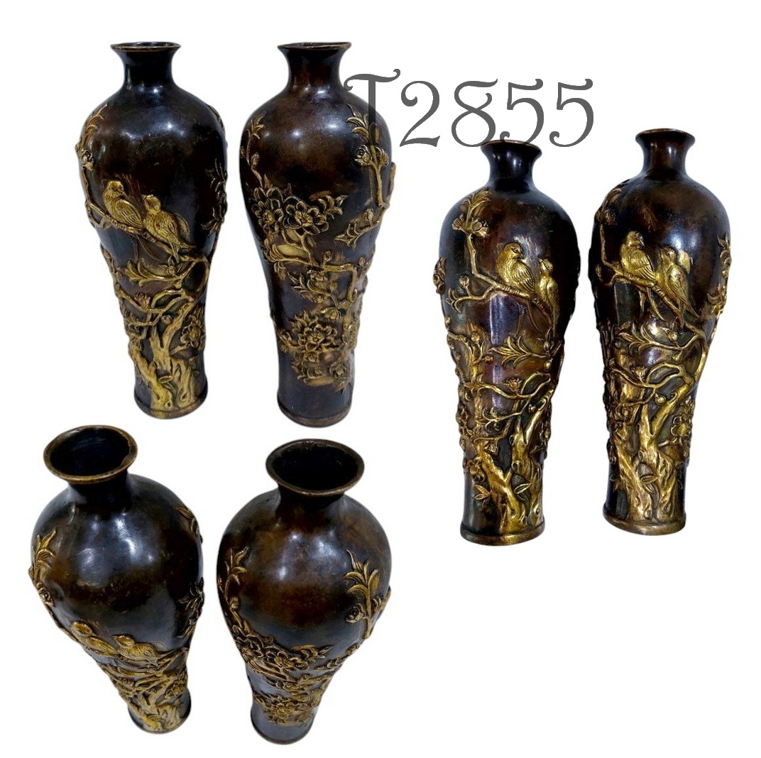 แจกันจีนลายนกคู่