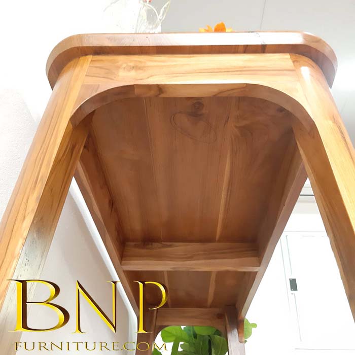 ชุดโต๊ะร้านกาแฟไม้สักรุ่นโชว์วี่