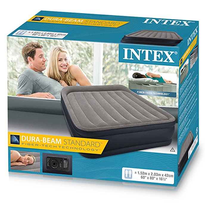 Intex 64136 Deluxe Pillow Rest Raised ที่นอนเป่าลมมีที่รองหมอน ขนาด 5 ฟุต รุ่นใหม่