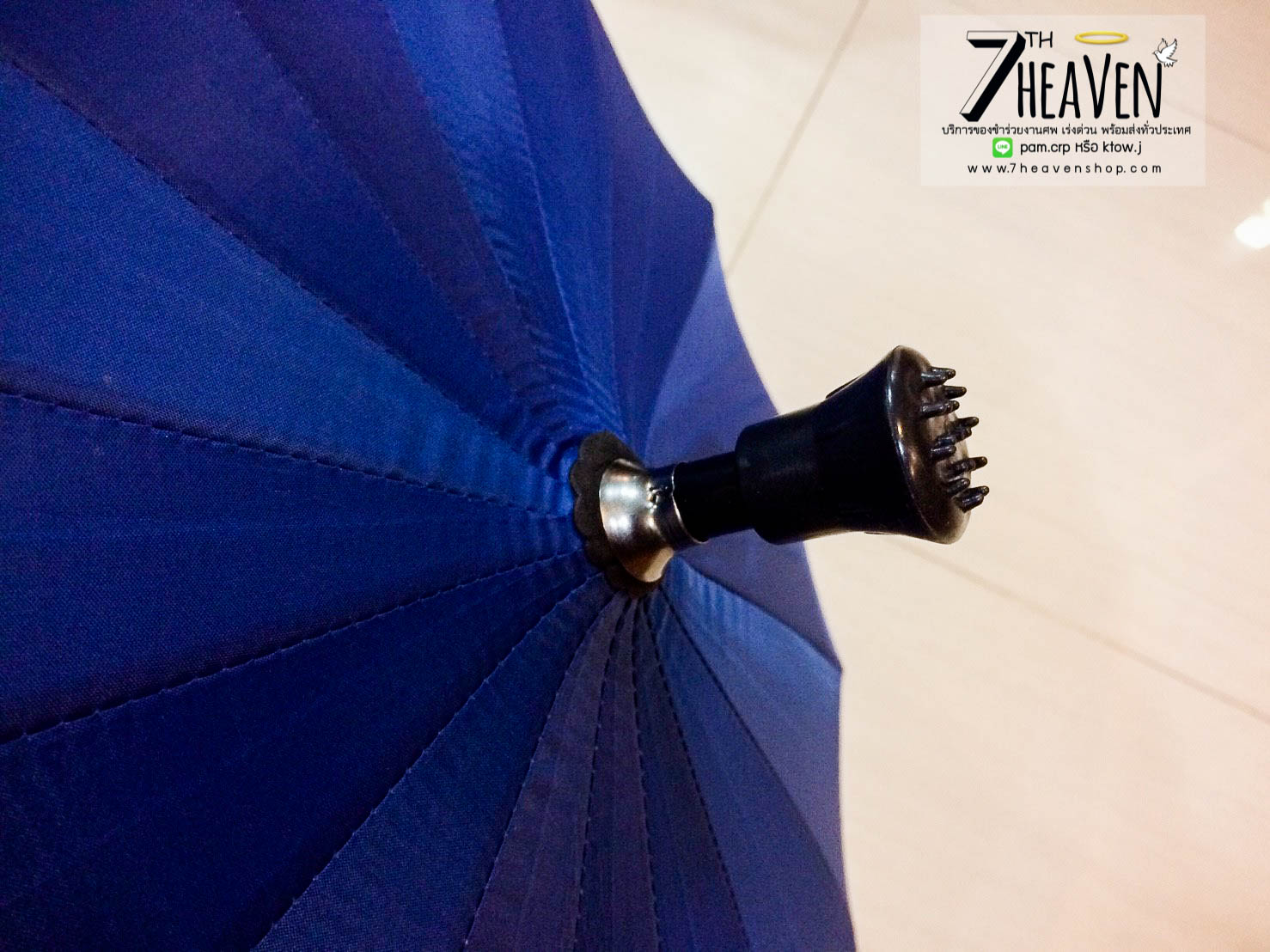 ของชำร่วยงานศพ ร่มไม้เท้า มียูวี (UV) คละสี