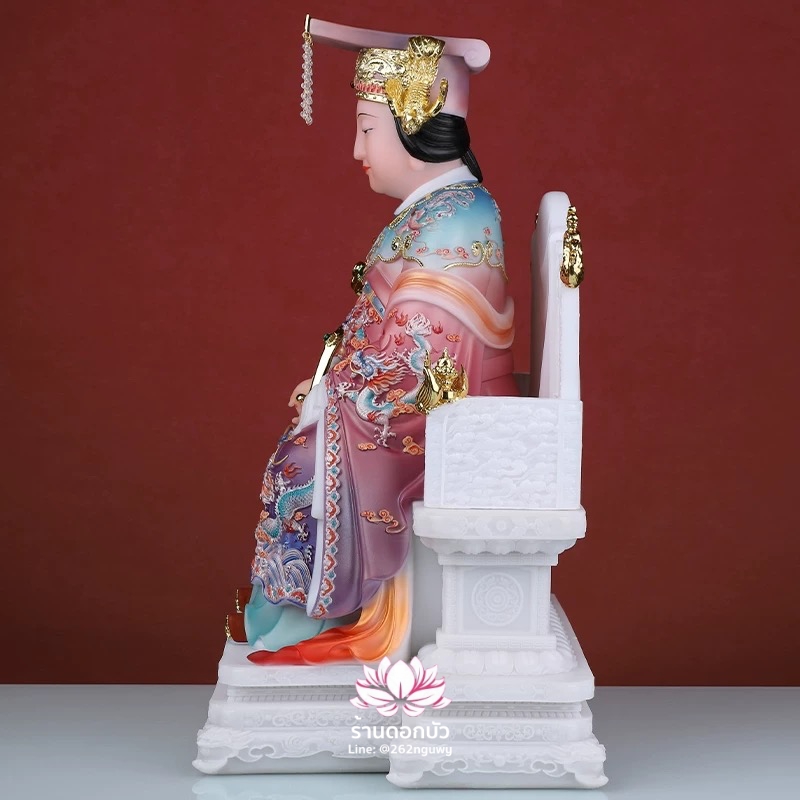 หม่าโจ้ว ม่าจ้อโป๋ เทียนส่งเซ่งโบ้ เทียนโหวเซี่ยบ้อ งานหินอ่อนคุณภาพสูง ขนาด 12/16/19 นิ้ว