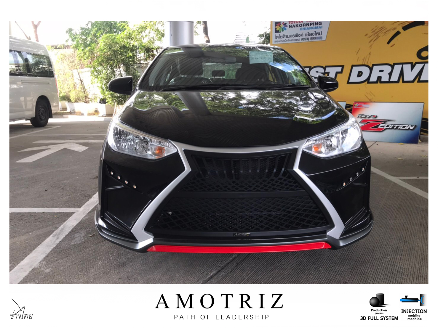 Toyota Yaris Ativ sedan & hatchback front bumper bodykits by Amotriz