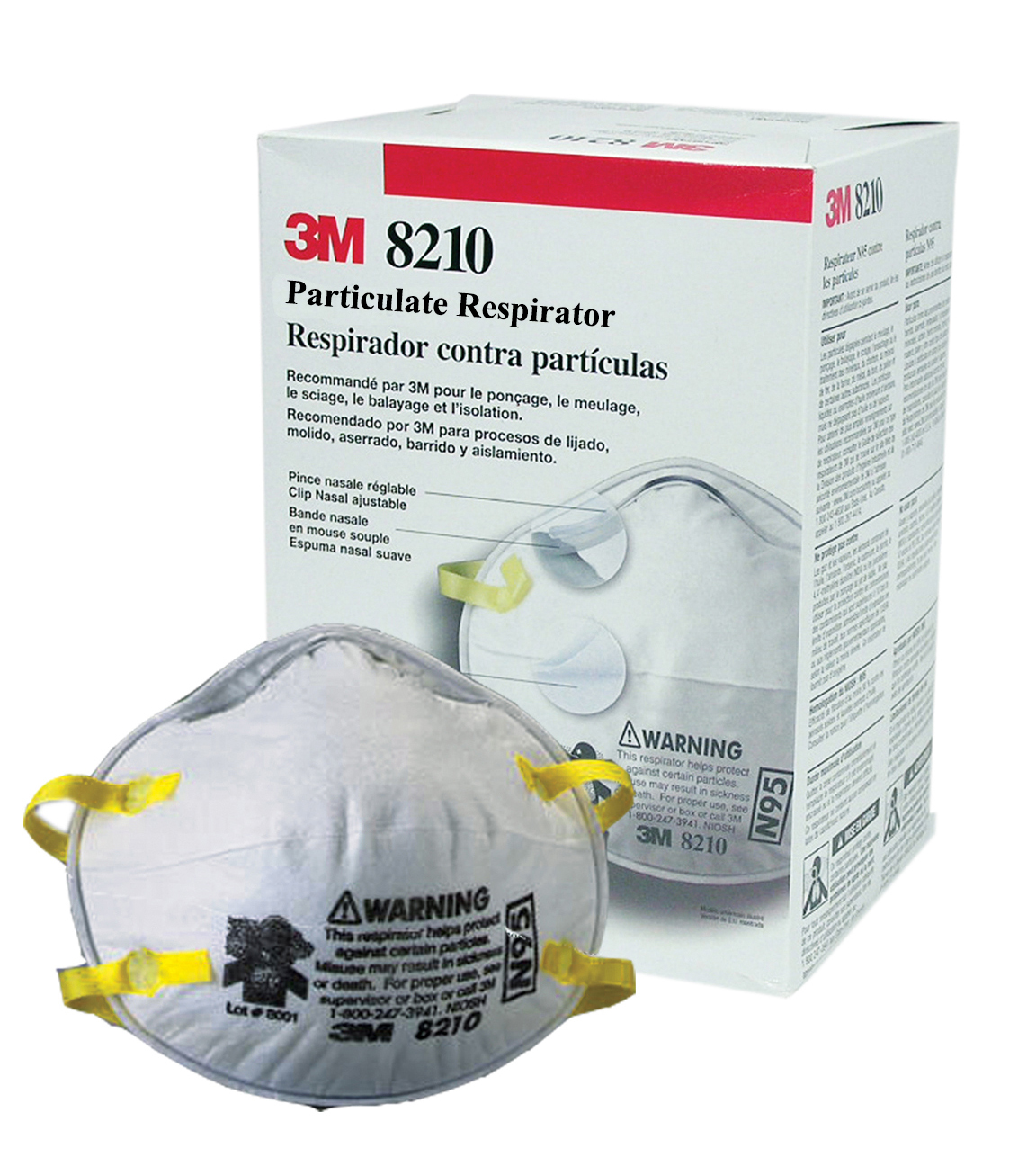 หน้ากากนิรภัย 3M 8210 (N95)