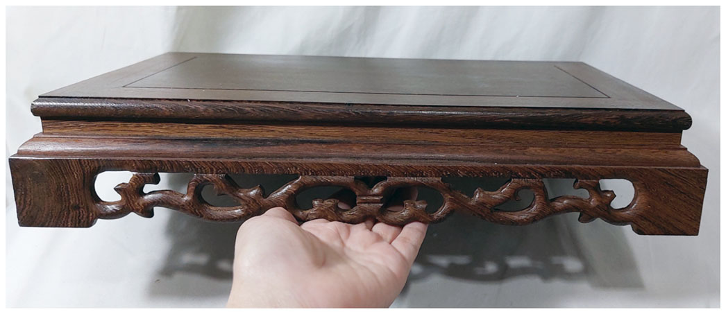 กี๋หรือฐานไม้ สี่เหลี่ยมผืนผ้า ท๊อป 21cmx35cm