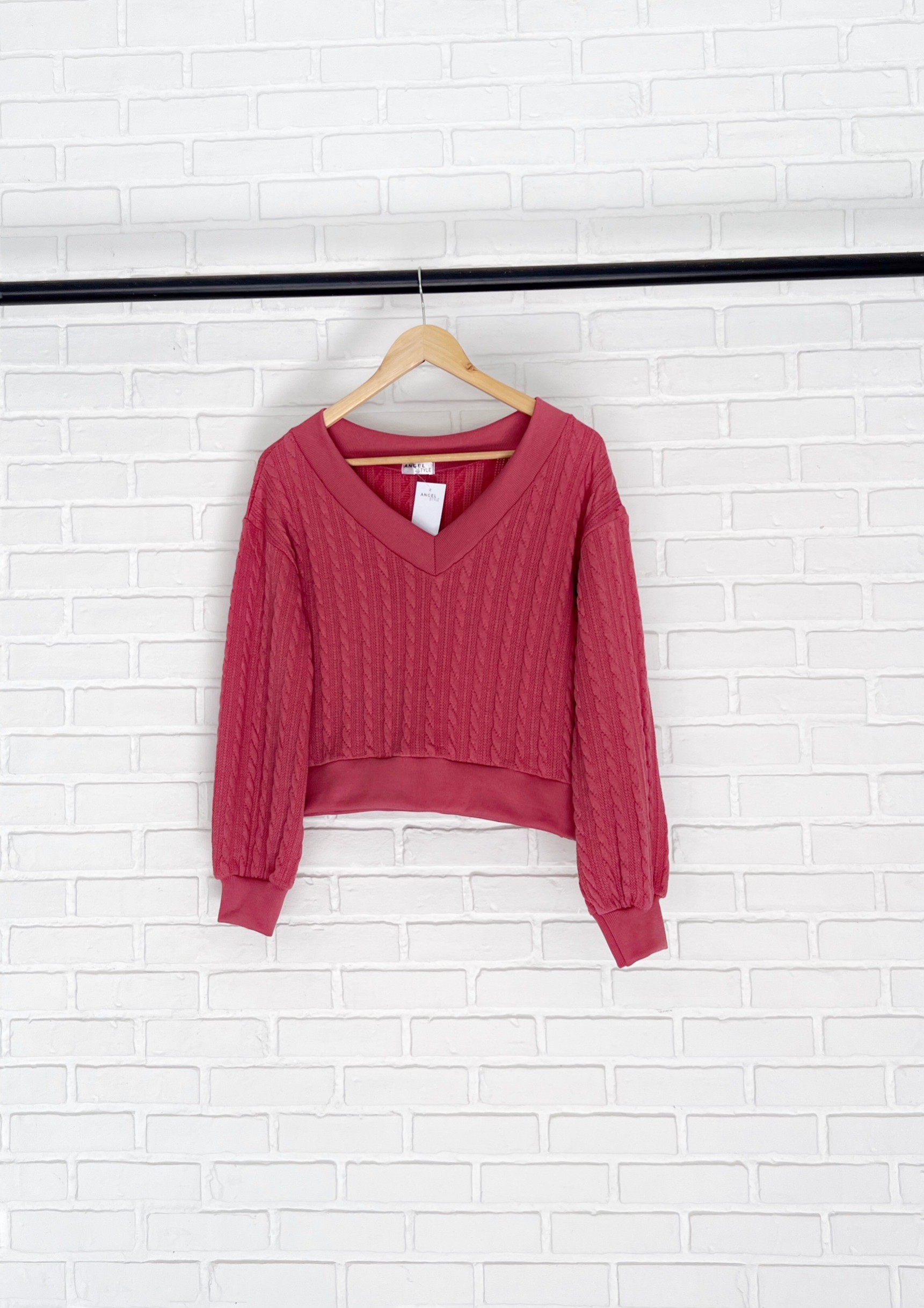 ครอปคอวีไหมพรม