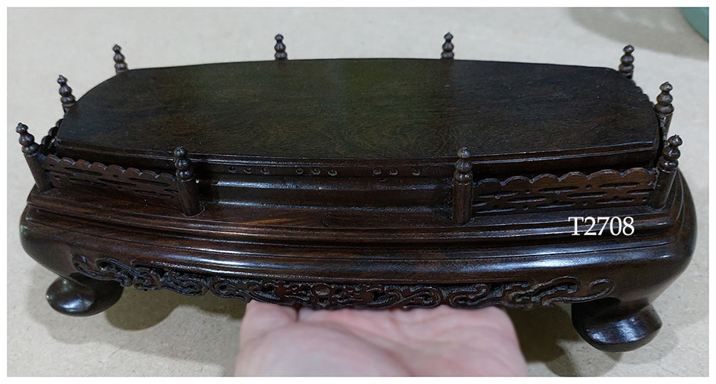 💥SALE!💥กี๋หรือฐานไม้มีซุ้มรั้ว สี่เหลี่ยมผืนผ้า หน้าท๊อปยาว21cmx8.5cm