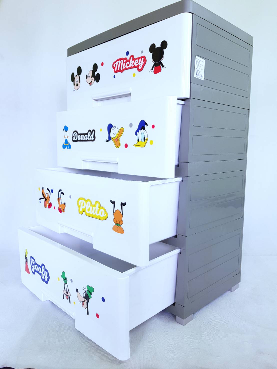 Small Evting ตู้ลิ้นชัก ลายมิ้กกี้เม้าส์ 4 ชั้น No.5834 อย่าลืม !! กดติดตามร้าน "รับส่วนลดเพิ่ม" ลิ้นชักใส่เสื้อผ้า ลิ้นชักเอนกประสงค์ มิกกี้