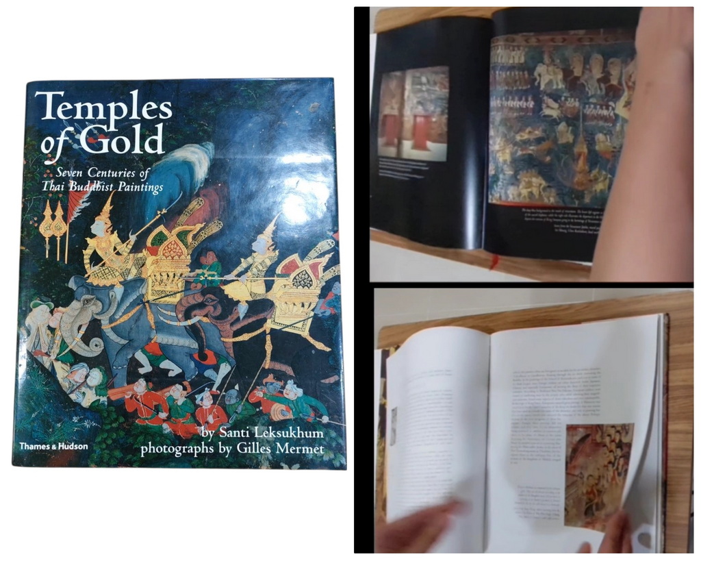 หนังสือมือสองสภาพตามรูป: Temples of Gold /Seven Centuries of Thai Buddhist Paintings