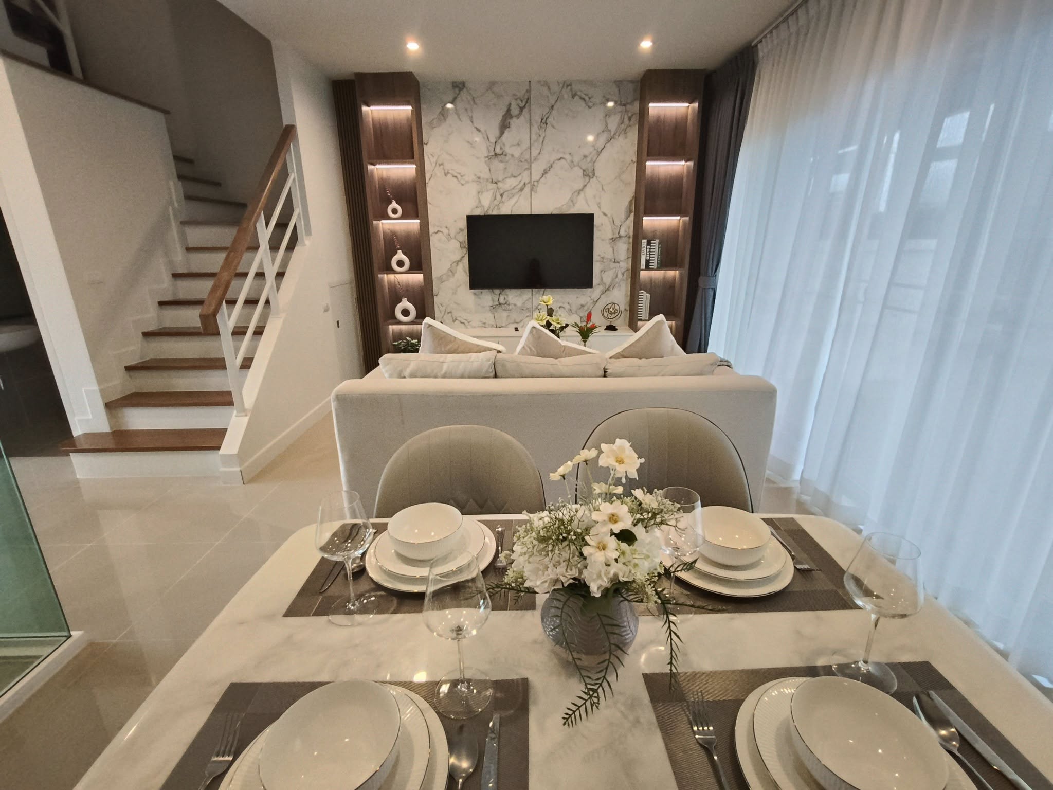 For Rent : Chalong, 2-Story Town Home @Supalai Primo, 3 Bedrooms 3 Bathrooms