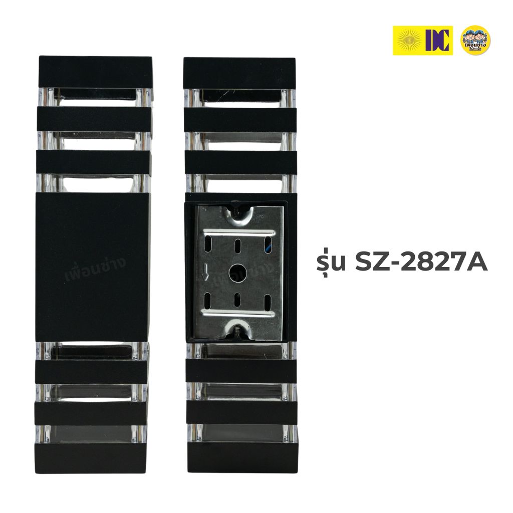 DC โคมติดผนัง ส่องขึ้น-ลง ไฟกิ่ง ไม่รวมหลอด ใช้กับหลอด E27 โคมไฟ โคมผนัง ภายนอก ไฟกระบอก กันน้ำ IP54