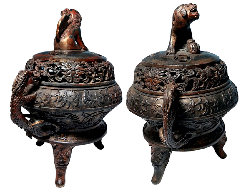 เตากำยาน กระถางธูป ของแต่งบ้านสไตล์จีน--BPT2957--