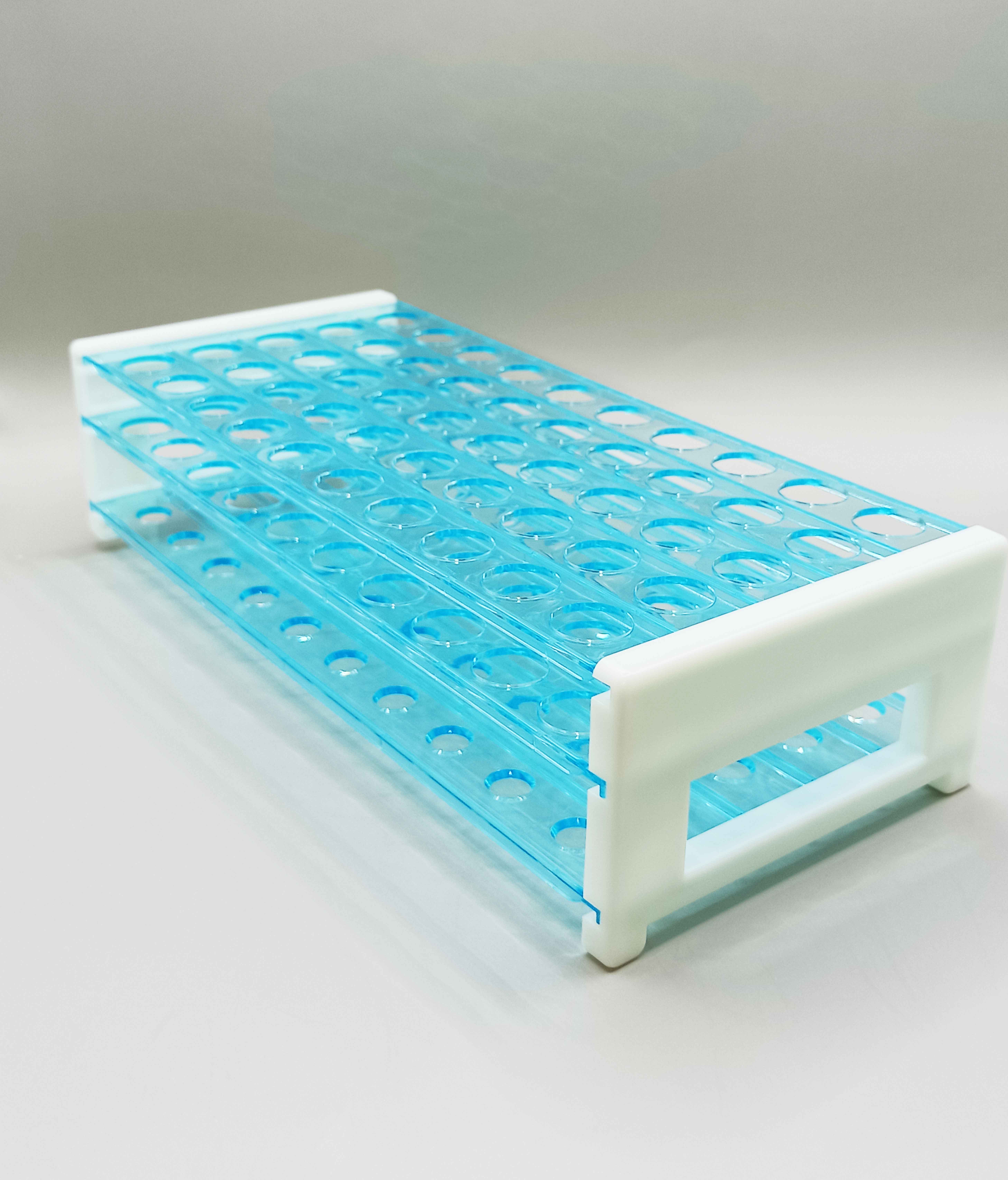 Rack test tube , แท่นวางพลาสติกหลอดทดลอง 12-17mm