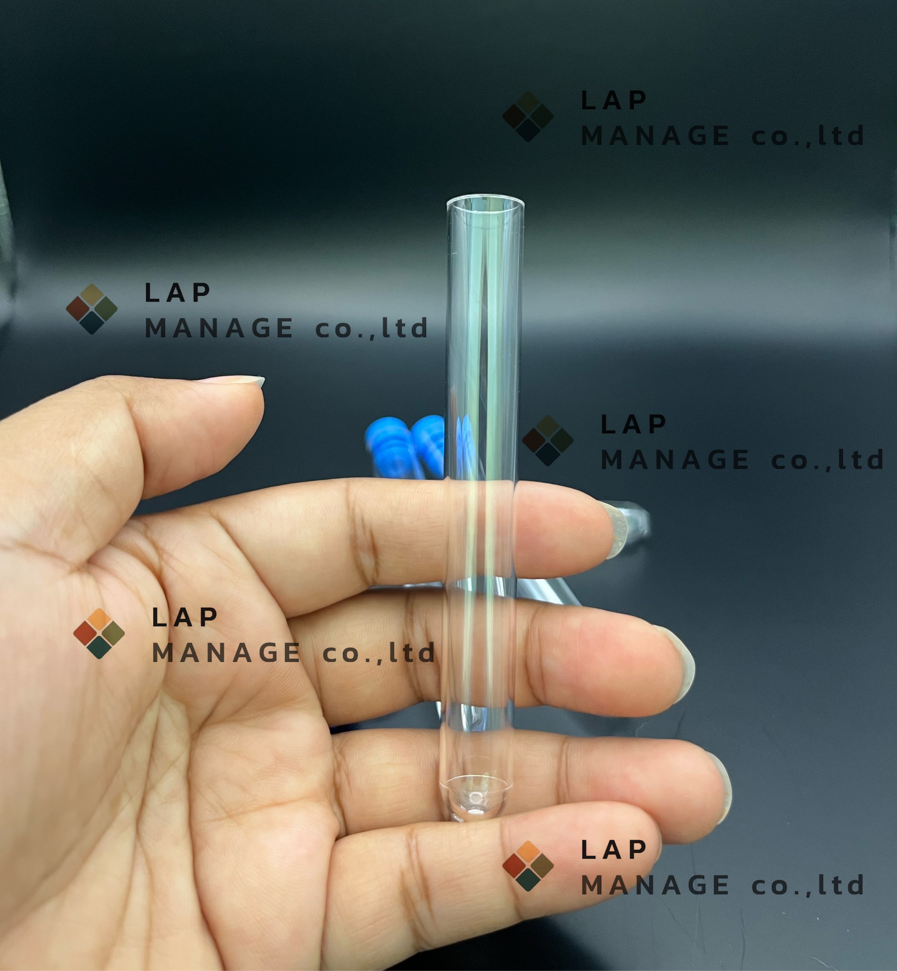 (ราคาขายปลีก) หลอดทดลองพลาสติกและฝา Test tube with plug cap 13x100mm , 13x75 mm , 12x75 mm , 16x100 mm , plastic PS/PP