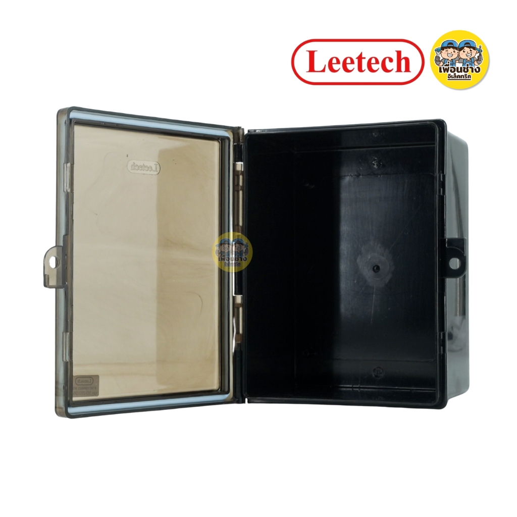**ฝาใส** LEETECH ตู้กันน้ำพลาสติกฝาใส รุ่น L-CT ขนาด 4x6 6x8 7x12 9x10 10x12 สีเทา สีดำ กล่องกันน้ำพลาสติก กันน้ำ IP54 ลีเทค