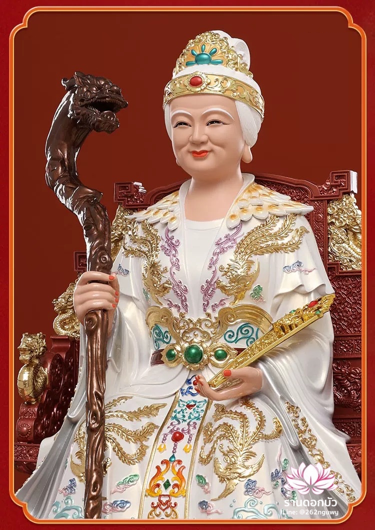 เทวนารีแห่งเขาไท่ซาน ปี่เซี่ยหยวนจุน ไท่ซานเนี่ยเนี้ย เทพธิดาประทานบุตร งานเรซิ่นคุณภาพสูง ขนาด 12/16/19/26/36 นิ้ว