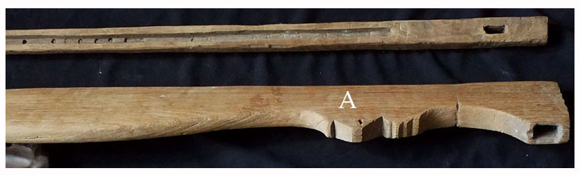 กรอบ(ฟืม)ทอผ้า:A ไม้สัก งานเก่า