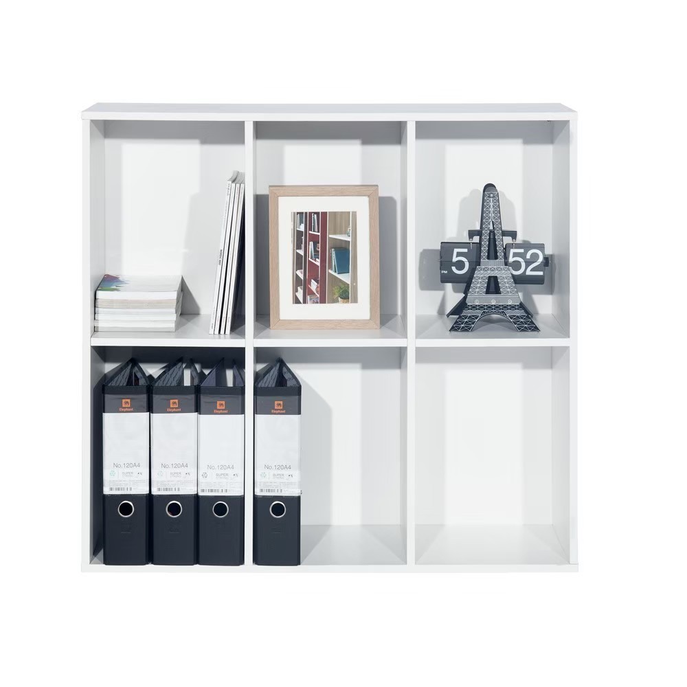 ชั้นอเนกประสงค์ 6 ช่อง ขาว