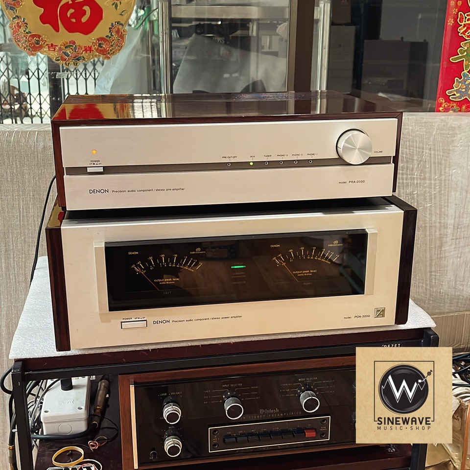 ฝากขาย Pre + Power ยี่ห้อ Denon รุ่น PRA-2000 + POA-3000 (Made in Japan)