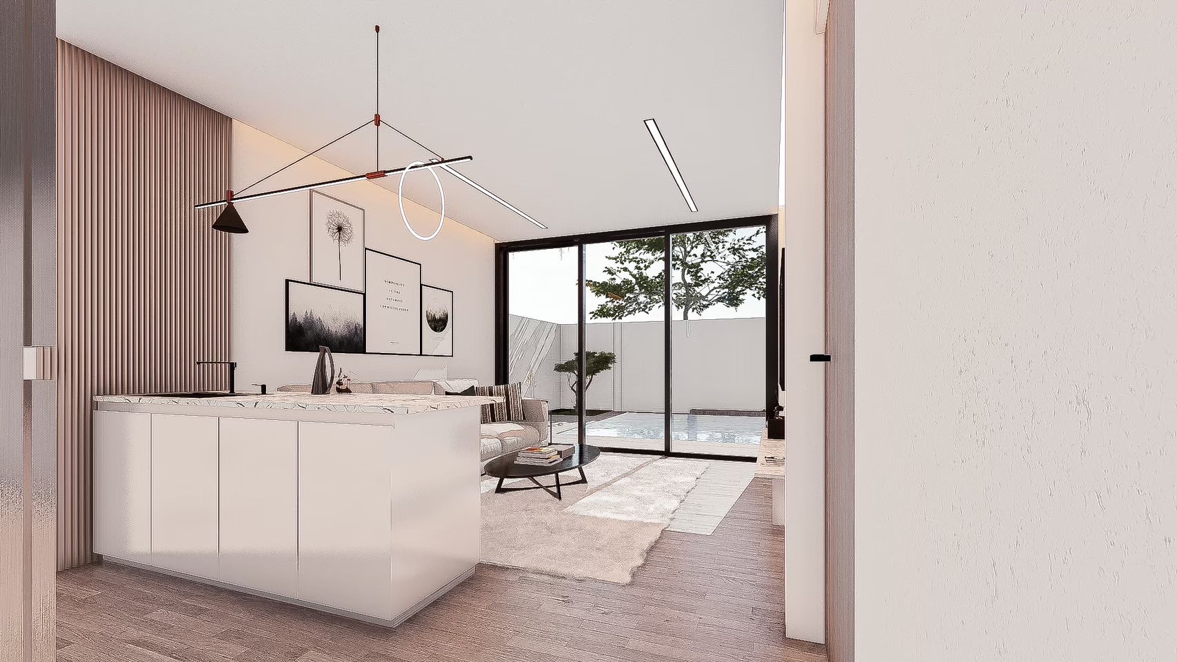 For Sale : Pasak, Private pool villa modern style, 3 Bedrooms 2 Bathrooms