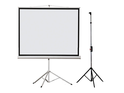 จอรับภาพโปรเจคเตอร์ แบบขาตั้ง (Tripod) ยี่ห้อ Vertex (เวอร์เทคซ์) ขนาดทแยงมุม 120 นิ้ว (4:3) พับเก็บได้