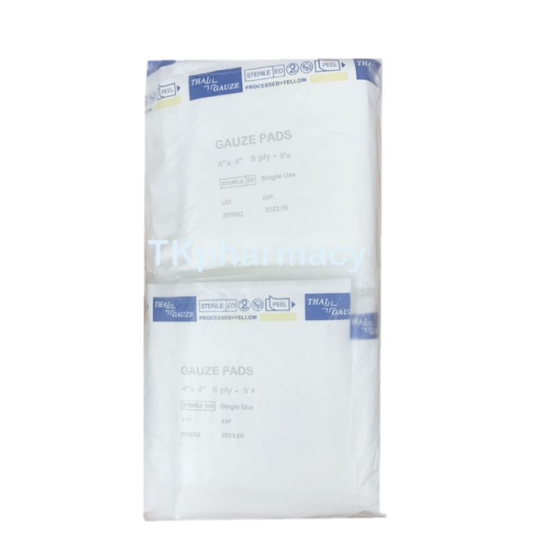 Thai-gauze Sterile Gauze pads 4"x4" ผ้าก๊อส ปลอดเชื้อ