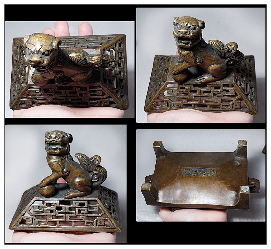 เตาจุดกำยาน ทองเหลืองสไตล์จีน