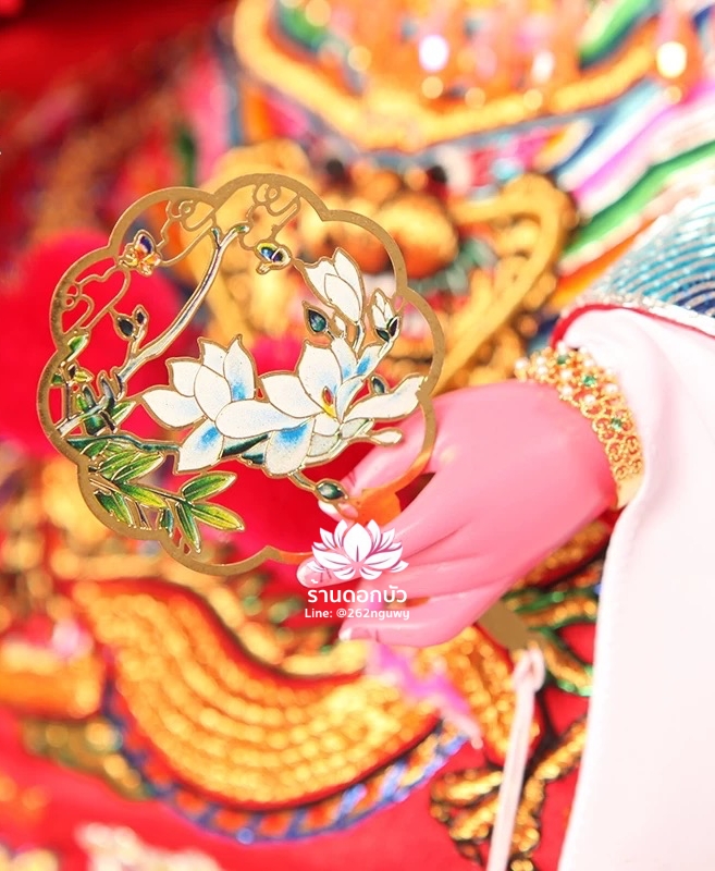 พัดเทพธิดา พัดเทวนารี พัดเจ้าแม่ พัดสำหรับองค์พระกิมซิ้น