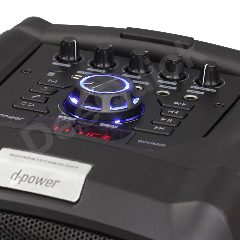 ตู้ลำโพง 2ไมค์ลอย 120W Dpower รุ่น BOOM99